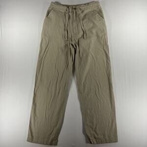 Cubavera Linen Blend Men's Beige Pants Size M (32-34) Beach Wear Comfort Hipster